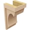 Ekena Millwork 7"W x 7"D x 14"H Wide Emerson Rough Cedar Woodgrain TimberThane Corbel, Primed Tan CORUR07X07X14EMRRCPR - alternate 4